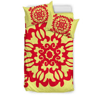 Hawaiian Quilt Turtle Pattern New Yellow Bedding Set - Skin Style - AH - Polynesian Pride