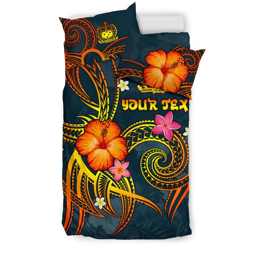 Polynesian Hawaii Personalised Bedding Set - Legend of Samoa (Blue) - Polynesian Pride