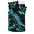 Pohnpei Polynesian Bedding Set - Turtle With Blooming Hibiscus Turquoise - Polynesian Pride