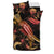 Tahiti Polynesian Bedding Set - Turtle With Blooming Hibiscus Gold - Polynesian Pride