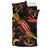 Vanuatu Polynesian Bedding Set - Turtle With Blooming Hibiscus Gold - Polynesian Pride