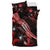 Marshall Islands Polynesian Bedding Set - Turtle With Blooming Hibiscus Red - Polynesian Pride