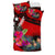 Kosrae Bedding Set - Polynesian Hook And Hibiscus (Red) - Polynesian Pride