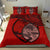 Guam Duvet Cover Set - Guam Flag & Coat Of Arms Red - Polynesian Pride