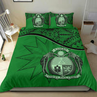 Nauru Duvet Cover Set - Nauru Bedding Flag & Coat Of Arms Green - Polynesian Pride