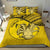 Niue Duvet Cover Set - Niue Coat Of Arms & Coconut Crab Yellow - Polynesian Pride