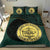 Palau Duvet Cover Set - Palau Coat Of Arms Dark Green - Polynesian Pride