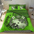 Tuvalu Duvet Cover Set - Coat Of Arms & Flag Green - Polynesian Pride