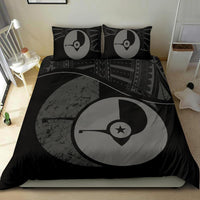 Polynesian Duvet Cover Set - Yap Bedding Set Black - Polynesian Pride