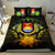 Kiribati Duvet Cover Set - Kiribati Coat Of Arms & Reggae Hibiscus - Polynesian Pride