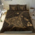 Hawaiian Map Kanaka Manta Ray Polynesian Bedding Set Gold - Polynesian Pride