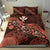 Polynesian Duvet Cover Set - Hawaii Bedding Set Pink Turtle Hibiscus - Polynesian Pride