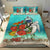 Polynesian Duvet Cover Set - Samoa Bedding Set Ocean Turtle Hibiscus - Polynesian Pride