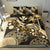 Polynesian Duvet Cover Set - Hawaii Bedding Set Gold Turtle Hibiscus - Polynesian Pride