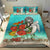 Polynesian Duvet Cover Set - American Samoa Bedding Set Ocean Turtle Hibiscus - Polynesian Pride