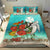 Polynesian Duvet Cover Set - Wallis and Futuna Bedding Set Ocean Turtle Hibiscus - Polynesian Pride