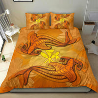 Hawaiian Map Kanaka Hammerhead Shark Polynesian Bedding Set - Polynesian Pride