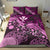 Polynesian Duvet Cover Set - Hawaii Bedding Set Pink Turtle Hibiscus - Polynesian Pride