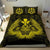 Hawaiian Map Owl Kanaka Bedding Set - Pueo Aumakua - Yellow - Polynesian Pride