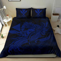 Hawaiian Map Hula Girl Hibiscus Kanaka Polynesian Bedding Set - Blue - Polynesian Pride