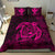 Hawaiian Map Turtle Kanaka Hibiscus Polynesian Bedding Set - Pink - Polynesian Pride