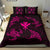 Polynesian Turtle Hammerhead Shark Ray Kanaka Hawaii Bedding Set Circle Pink - Polynesian Pride