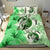 Polynesian Duvet Cover Set - Papua New Guinea Bedding Set Polynesia Turtle Hibiscus Green - Polynesian Pride