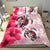 Polynesian Duvet Cover Set - Papua New Guinea Bedding Set Polynesia Turtle Hibiscus Pink - Polynesian Pride