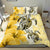 Polynesian Duvet Cover Set - Wallis And Futuna Bedding Set Polynesia Turtle Hibiscus Yellow - Polynesian Pride