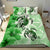 Polynesian Duvet Cover Set - Wallis And Futuna Bedding Set Polynesia Turtle Hibiscus Green - Polynesian Pride