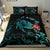 Hawaiian Map Turtle Hibiscus Ohana Honu Paua Shell Bedding Set - Polynesian Pride