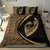 Hawaiian Surfing Waves Fish Hook Polynesian Bedding Set - Circle Style Gold - Polynesian Pride