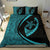 Hawaiian Turtle Fish Hook Hibiscus Polynesian Bedding Set - Circle Style - Polynesian Pride