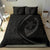 Hawaiian Turtle Fish Hook Hibiscus Polynesian Bedding Set - Circle Style Grey - Polynesian Pride