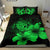 Hawaiian Map Hibiscus Turtle Polynesian Bedding Set - Green - Polynesian Pride