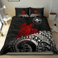 Polynesian Hawaii Duvet Cover Set - Polynesian Turtle (Red) - Polynesian Pride