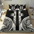 American Samoa Polynesian Duvet Cover Set - Black Armor Tattoo - Polynesian Pride