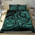 Polynesian Bedding Set - Hawaii Duvet Cover Set Blue Turtle Tribal - Polynesian Pride