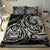 Polynesian Bedding Set - Hawaii Duvet Cover Set White Turtle Tribal - Polynesian Pride