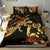 Polynesian Duvet Cover Set - Tonga Duvet Cover Set Lizrad Lucky Black - Polynesian Pride