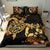 Polynesian Duvet Cover Set - Tonga Duvet Cover Set Turtle Lucky Black - Polynesian Pride