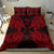 Polynesian Bedding Set - Wallis And Futuna Duvet Cover Set Map Red - Polynesian Pride