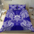 Polynesian Bedding Set - Tuvalu Duvet Cover Set Map Blue - Polynesian Pride