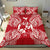 Polynesian Bedding Set - Tonga Duvet Cover Set Map Red White - Polynesian Pride