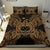 Polynesian Bedding Set - Samoa Duvet Cover Set Map Gold - Polynesian Pride