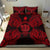 Polynesian Bedding Set - Niue Duvet Cover Set Map Red - Polynesian Pride