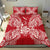 Polynesian Bedding Set - New Caledonia Duvet Cover Set Map Red White - Polynesian Pride