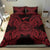 Polynesian Bedding Set - American Samoa Duvet Cover Set Map Red - Polynesian Pride