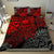 Polynesian Duvet Cover - Samoa Bedding Set - Red Turtle Flowing Red - Polynesian Pride