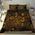 Polynesian Bedding Set - Tuvalu Duvet Cover Set Gold Color - Polynesian Pride